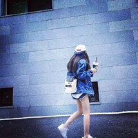 唯美女生头像背影侧面