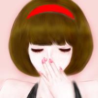 淡妆清纯可爱女生头像漫画