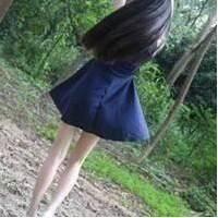 长腿唯美女生背影头像