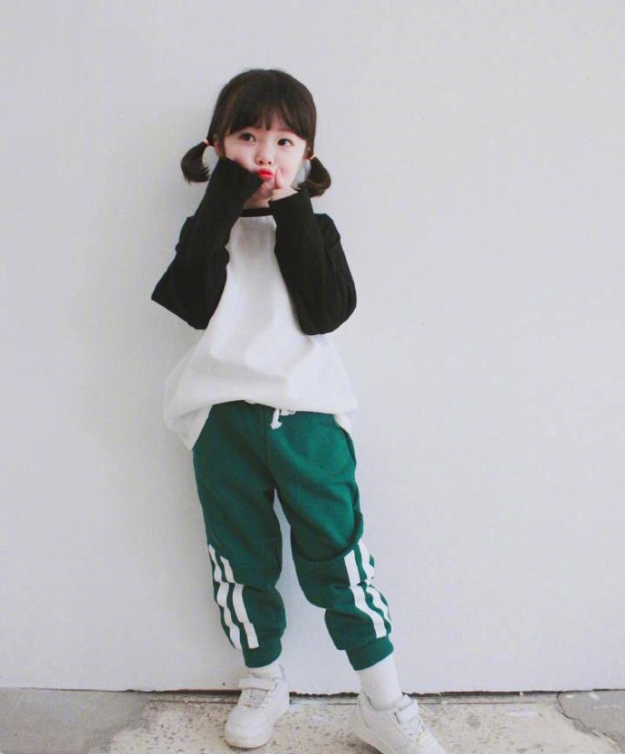 小孩子服装搭配图片，生儿女儿这样穿！