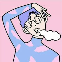 卡通萌萌哒情侣头像带背景图片