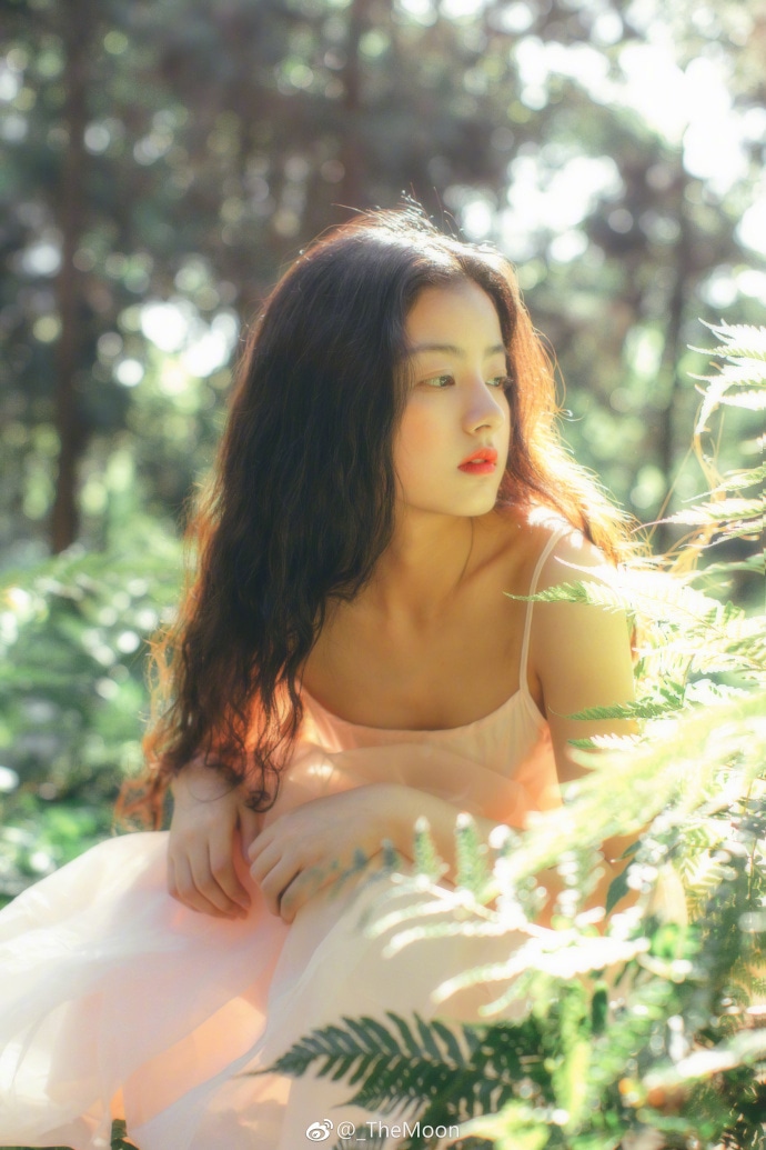 植物系唯美图片女生