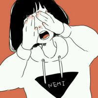 短发可爱大眼睛卡通女孩头像