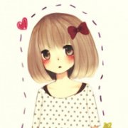 短发可爱大眼睛卡通女孩头像