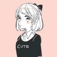 短发可爱大眼睛卡通女孩头像