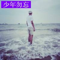带文字的男生背影头像