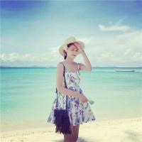 唯美小清新女生海边头像