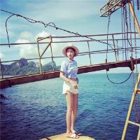 唯美小清新女生海边头像