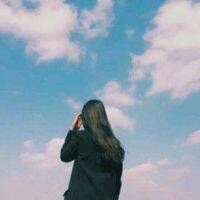 唯美小清新女生海边头像