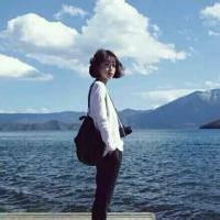短发女生海边个性头像