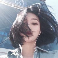 短发女生海边个性头像