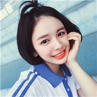 短发女生海边个性头像