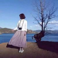 短发女生海边个性头像