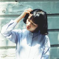 短发女生海边个性头像