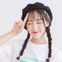 女生头像戴帽子长发