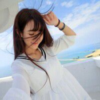 唯美的女生qq头像海边