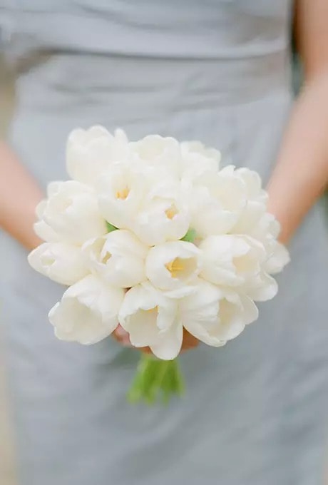 郁金香手捧花图片大全