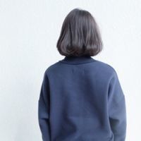 唯美短发女生头像背影