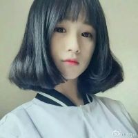 小清新女生短发头像