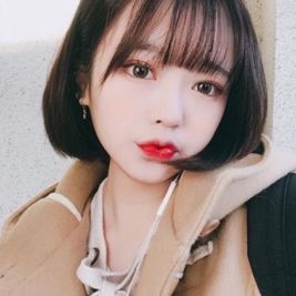 小清新女生短发头像