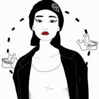 女汉子卡通头像