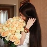 微信头像女捧花