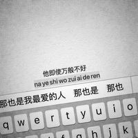 键盘背景的文字头像