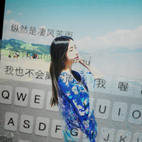 qq键盘头像女生带字