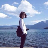 在海边的QQ女生头像