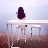 在海边的QQ女生头像