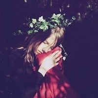 欧美清新绿色头像女生头像