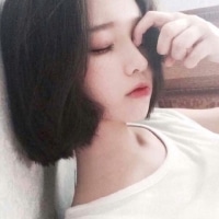 侧脸头像短发女生高冷
