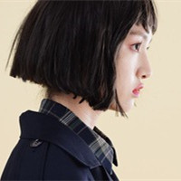 侧脸头像短发女生高冷