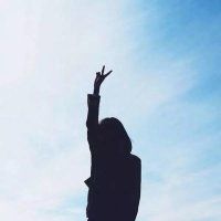 漂亮酷拽女生背影头像