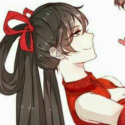 卡通丸子头女生头像