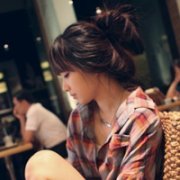 穿格子衫的女生头像 女生头像穿衬衫
