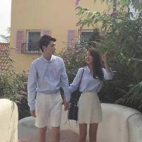 穿牛仔的情侣头像