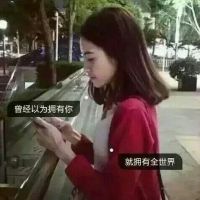 个性时尚带文字头像女生