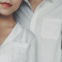穿衬衫的情侣头像