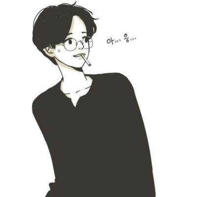 半身卡通男生头像