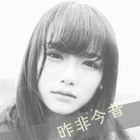 灰白女生文字头像