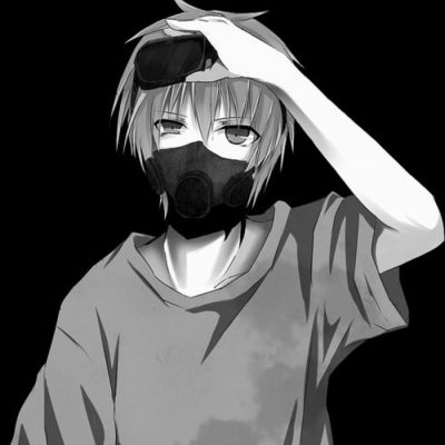 卡通忧郁男生头像