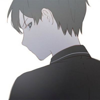 卡通忧郁男生头像