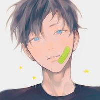 卡通忧郁男生头像