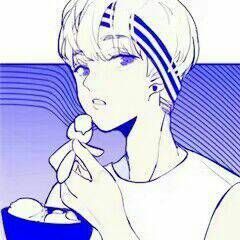 紫色头像动漫男生
