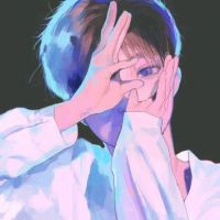 紫色头像动漫男生