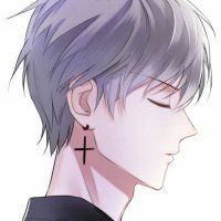 紫色头像动漫男生