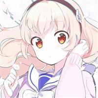 卡通侧脸忧伤女生头像