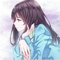 卡通侧脸忧伤女生头像