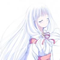 卡通侧脸忧伤女生头像